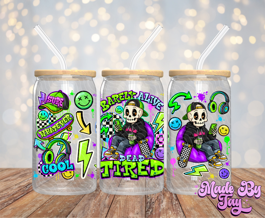 Skeleton Guy - 16OZ UV DTF Wrap