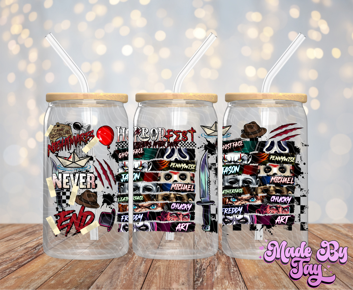 Horrorfest - 16OZ UV DTF Wrap