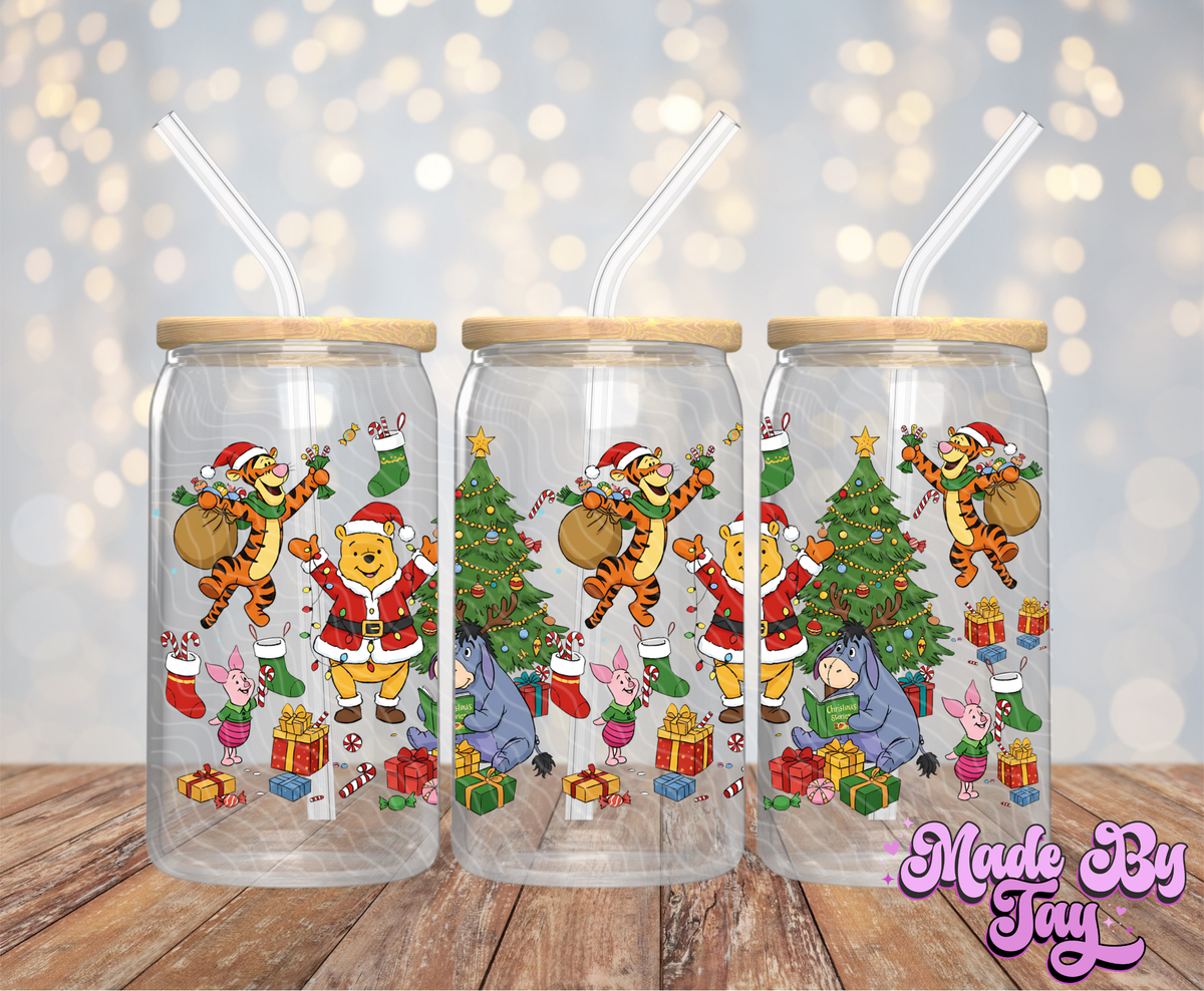 W_nnie Christmas - 16OZ UV DTF Wrap