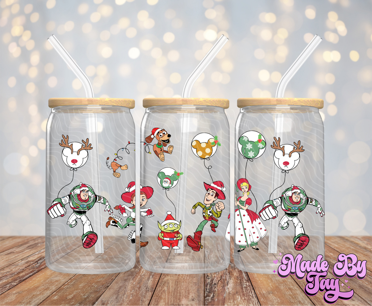 T_y St_ry Balloons Christmas - 16OZ UV DTF Wrap