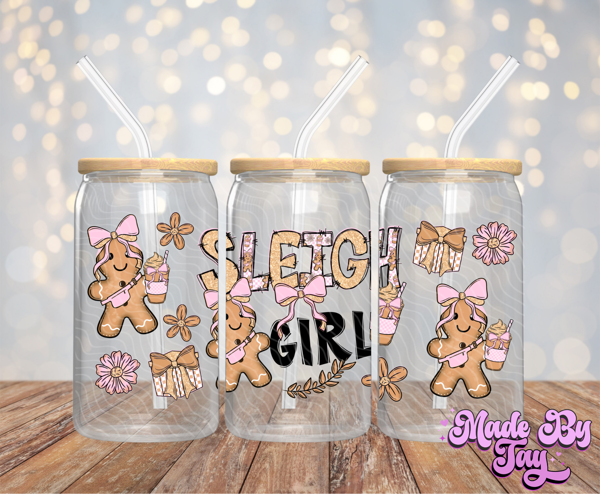 Sleigh Girl - 16OZ UV DTF Wrap