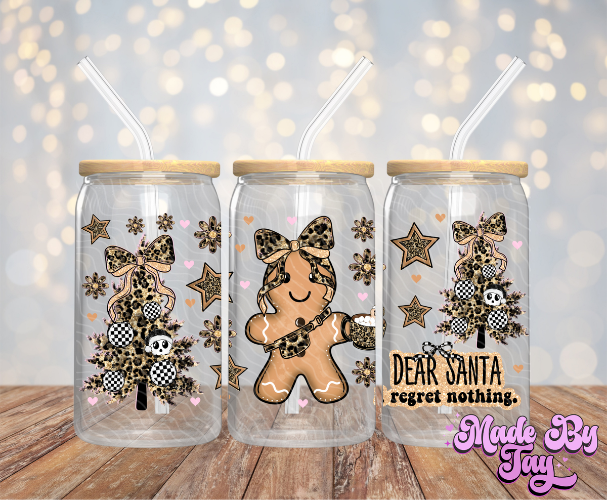 Dear Santa - 16OZ UV DTF Wrap
