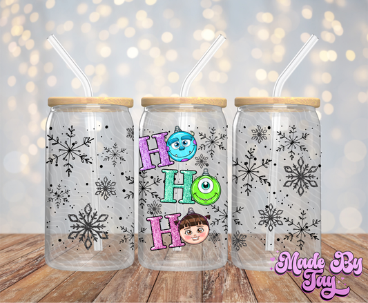 Ho Ho Ho M_nsters Inc - 16OZ UV DTF Wrap