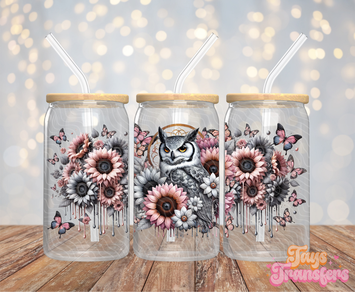 Owl - 16OZ UV DTF Wrap
