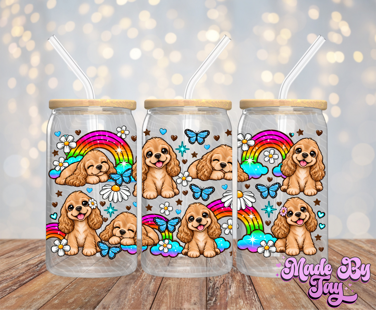 Cocker Spaniel - 16OZ UV DTF Wrap