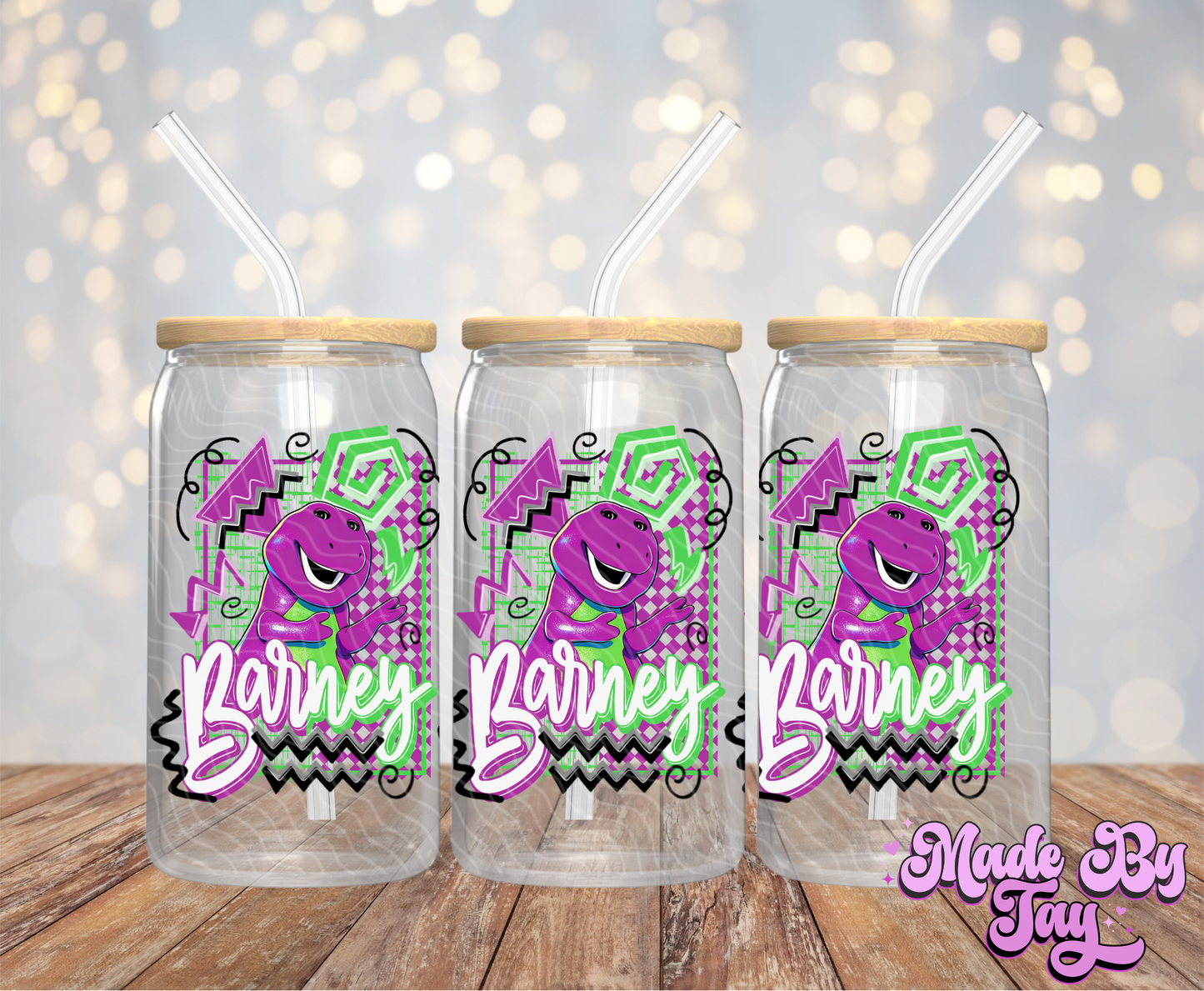 B_rney - 16OZ UV DTF Wrap