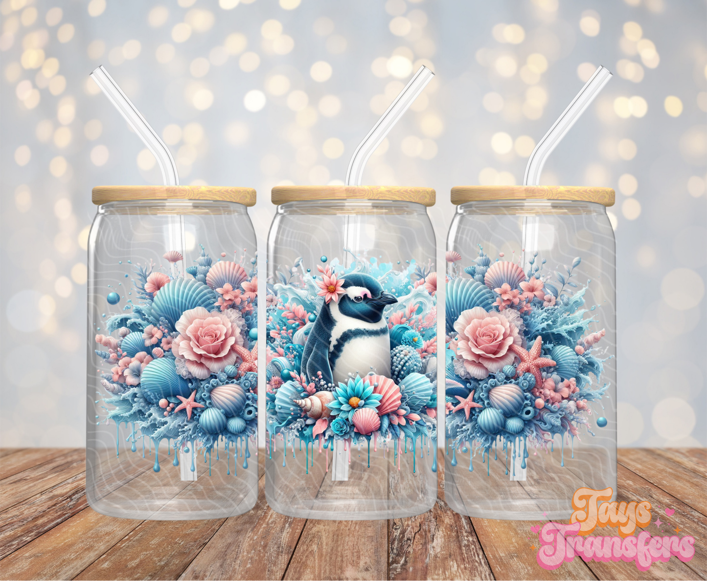 Penguin - 16OZ UV DTF Wrap