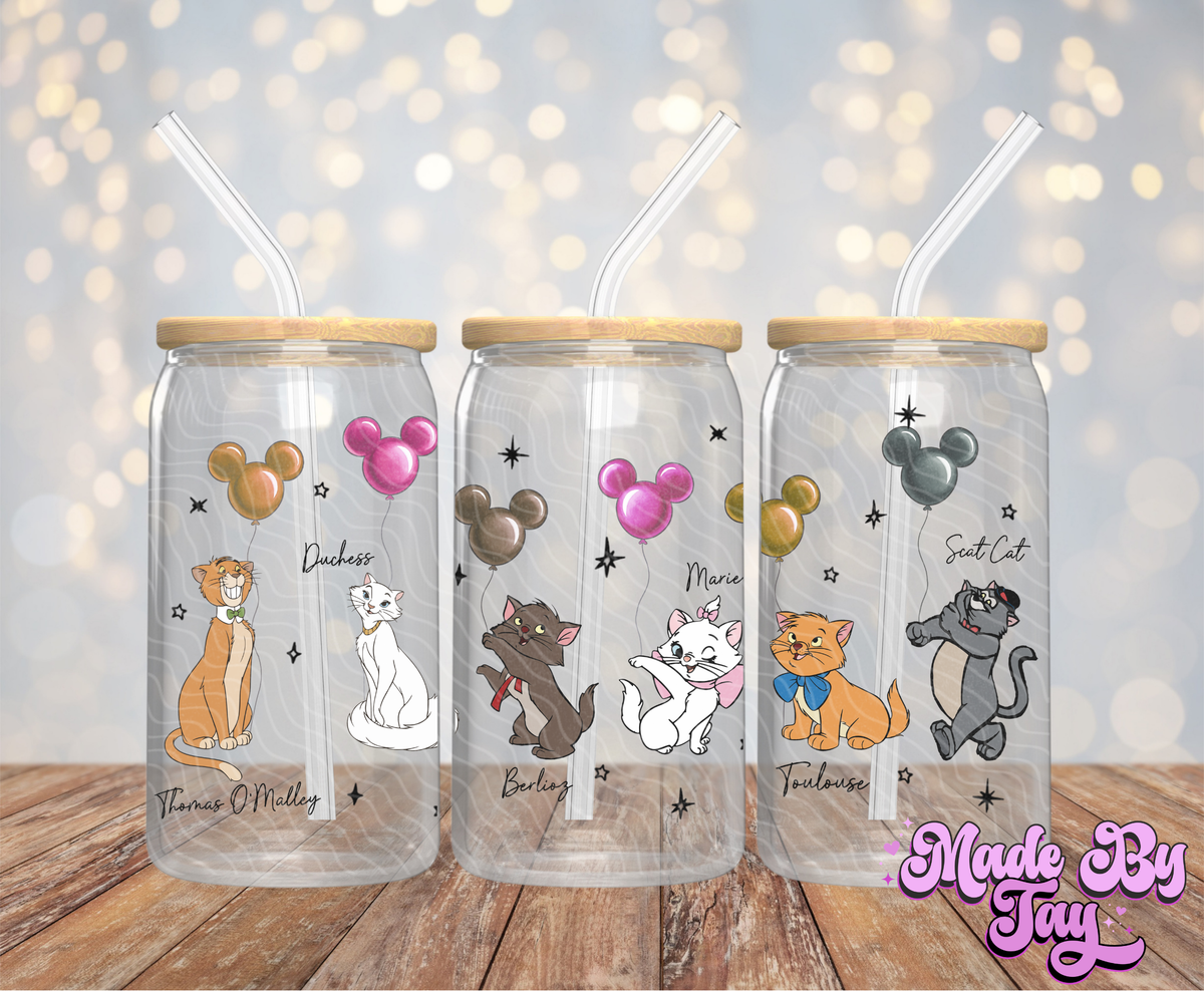 Arist_cats Balloons - 16OZ UV DTF Wrap