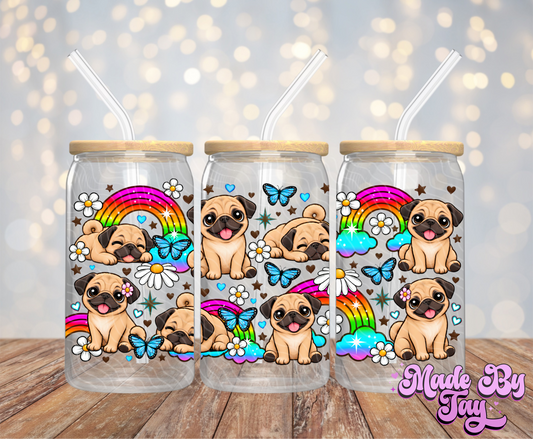 Pug - 16OZ UV DTF Wrap