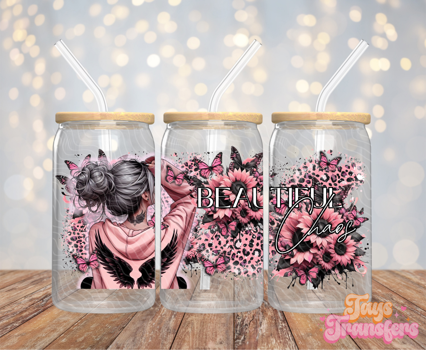 Beautiful Chaos - 16OZ UV DTF Wrap