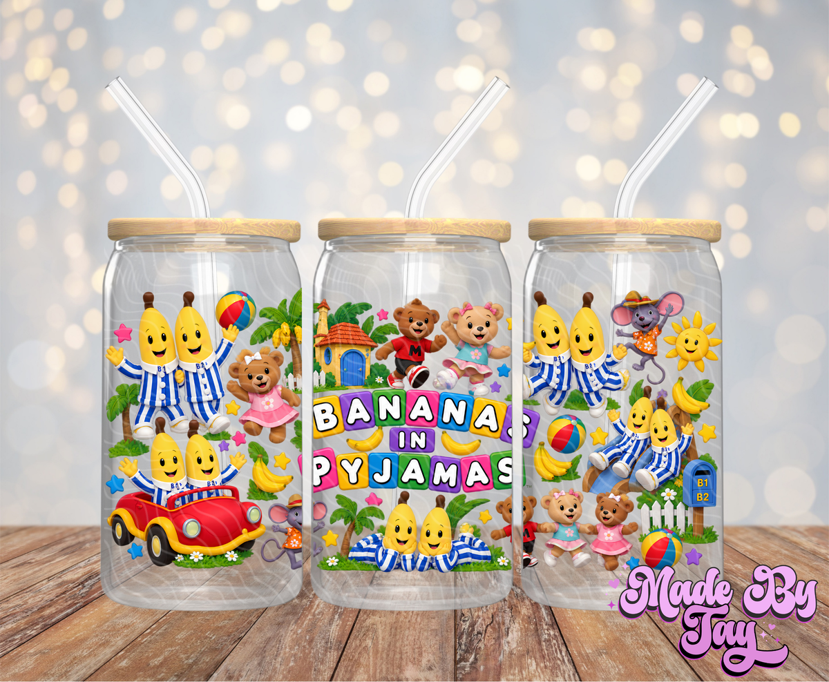 B_nanas In Pyj_mas - 16OZ UV DTF Wrap