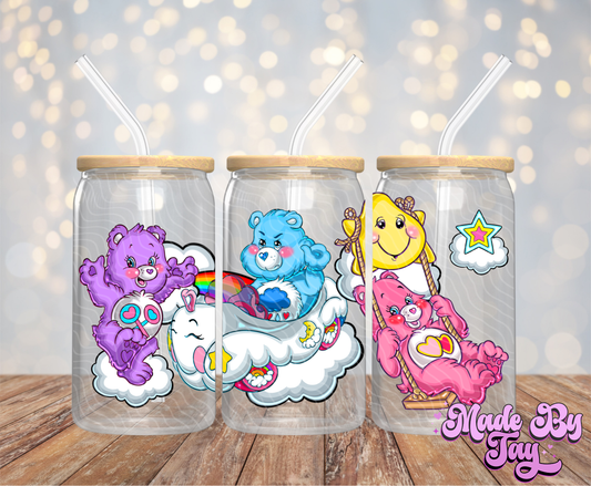Car_bears - 16OZ UV DTF Wrap