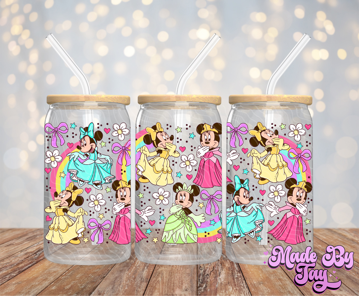 M_nnie Princess - 16OZ UV DTF Wrap