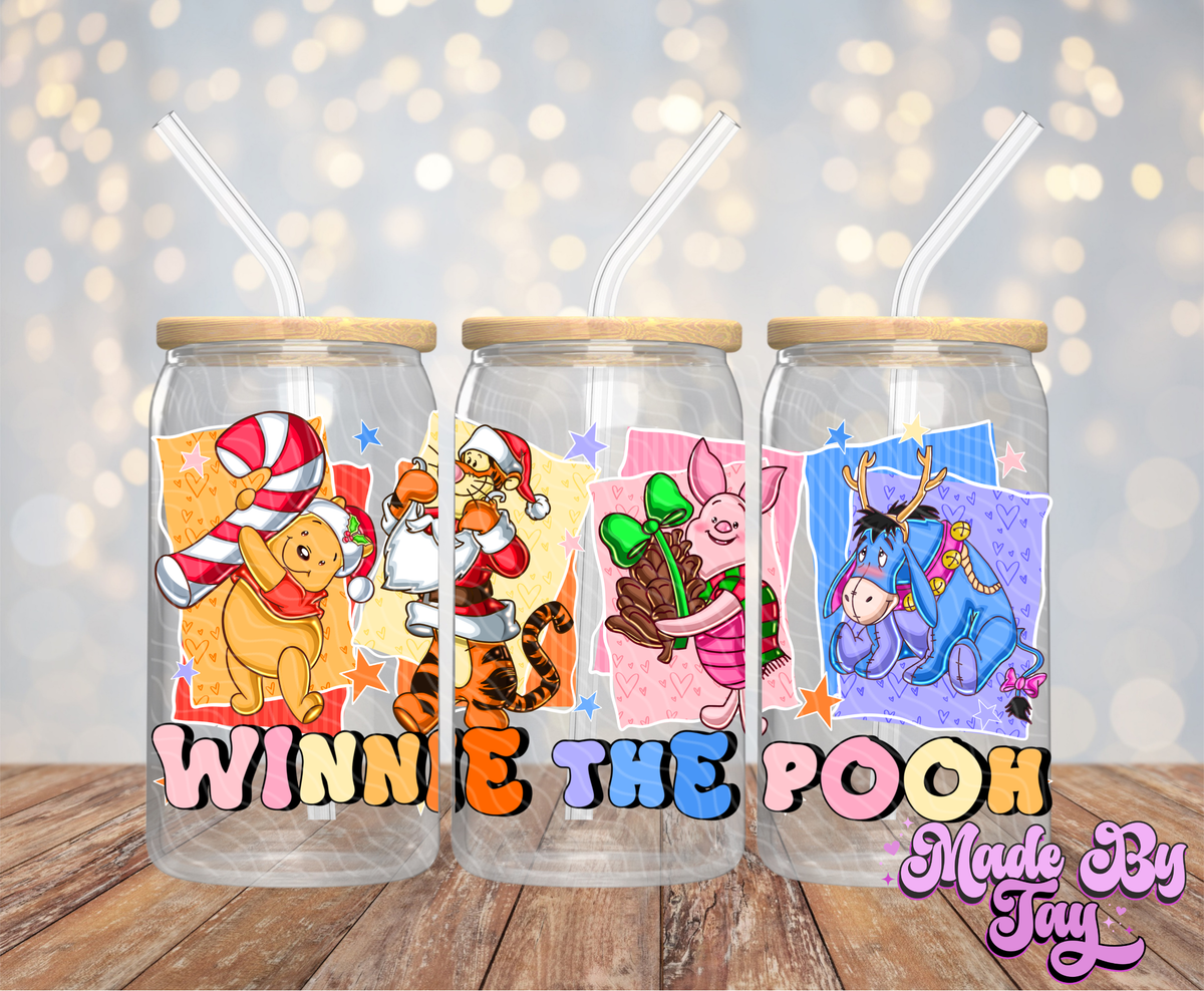 W_nnie Christmas - 16OZ UV DTF Wrap