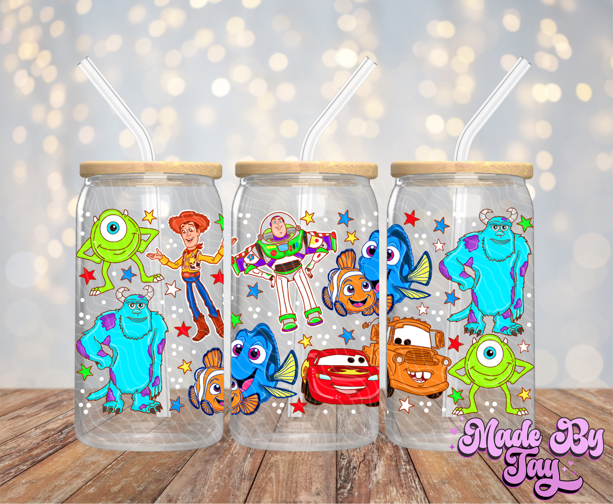 Mixed Characters - 16OZ UV DTF Wrap