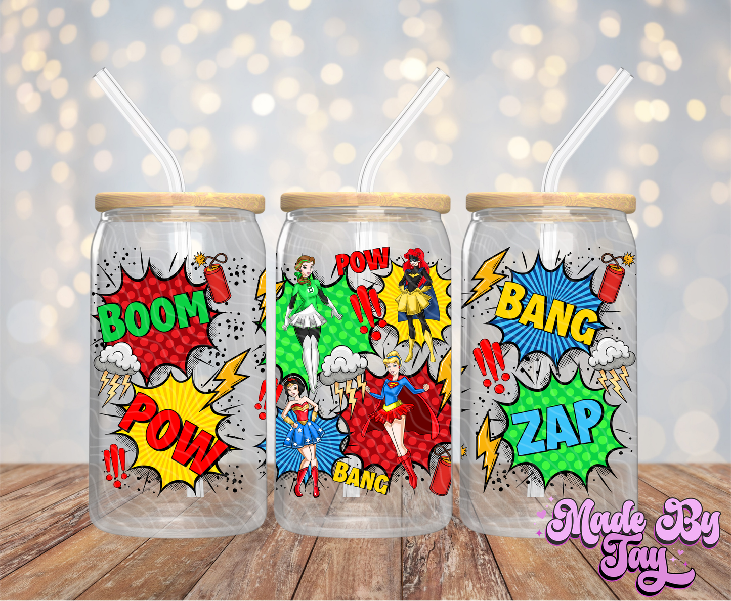 Pr_ncess Superheroes - 16OZ UV DTF Wrap