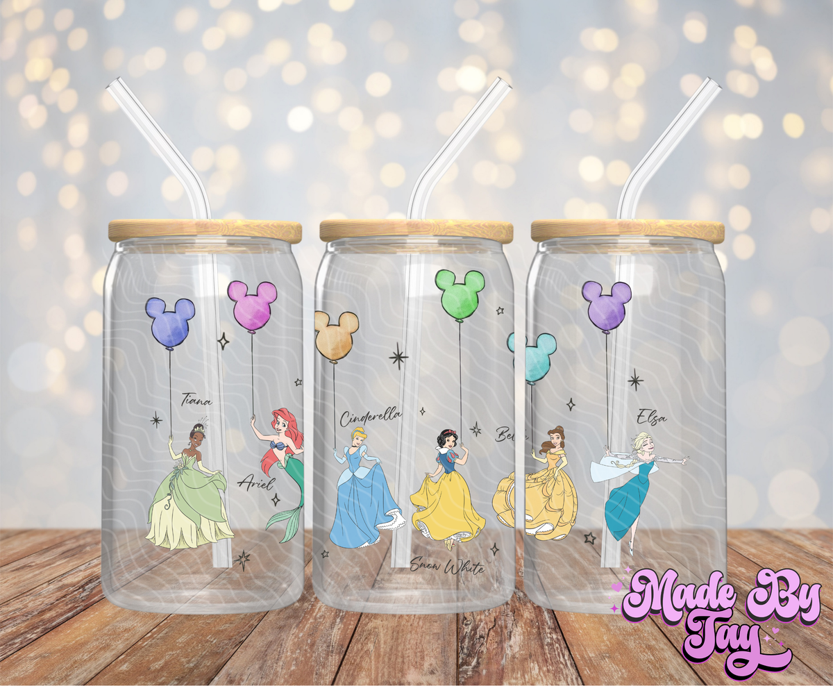 Princ_ss Balloons - 16OZ UV DTF Wrap