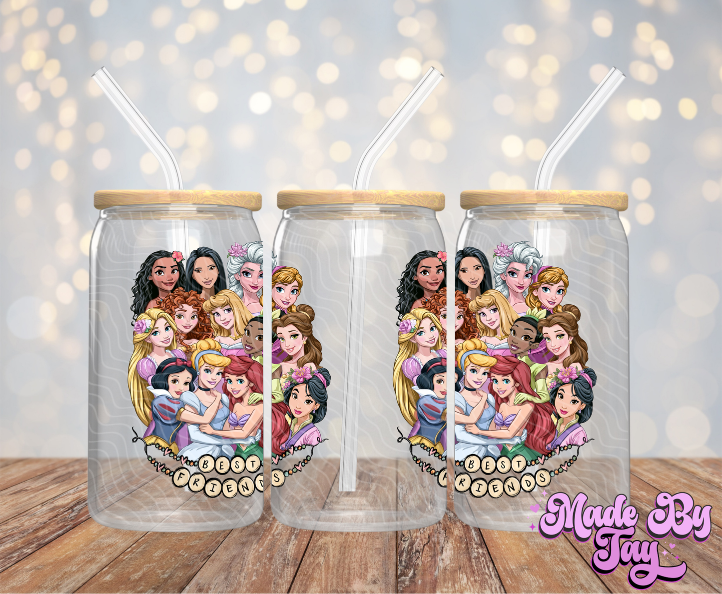Pr_ncesses Bestie - 16OZ UV DTF Wrap