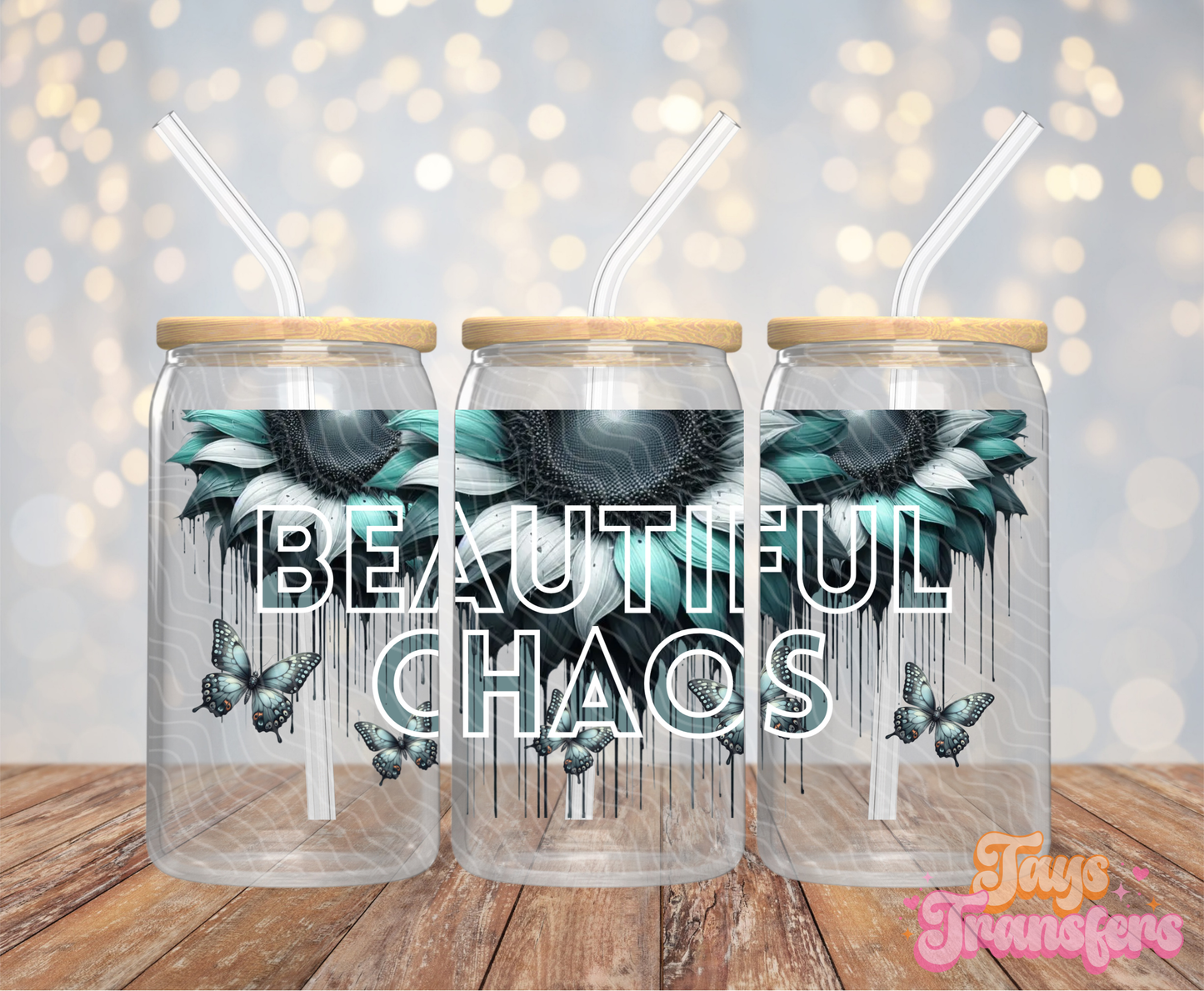Beautiful Chaos - 16OZ UV DTF Wrap