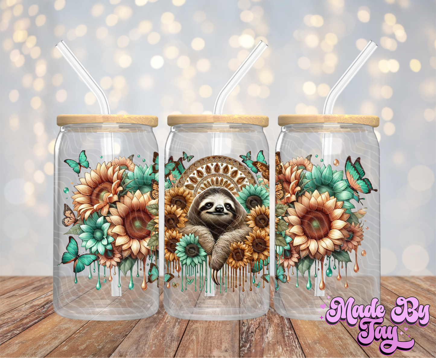 Sloth - 16OZ UV DTF Wrap