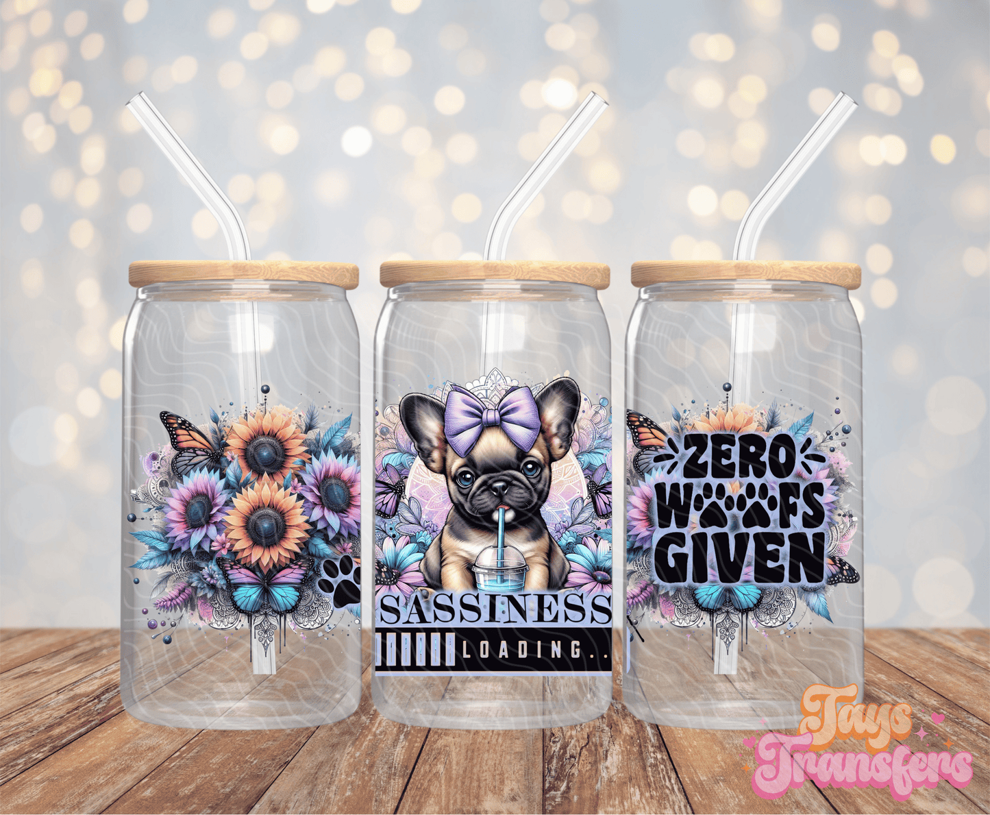 Zero Woofs Given - 16OZ UV DTF Wrap