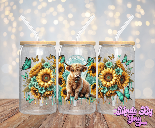 Highland Cow - 16OZ UV DTF Wrap