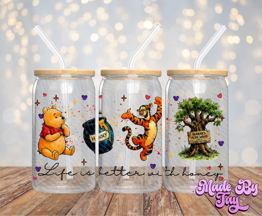 Life Is Better With Honey - 16OZ UV DTF Wrap