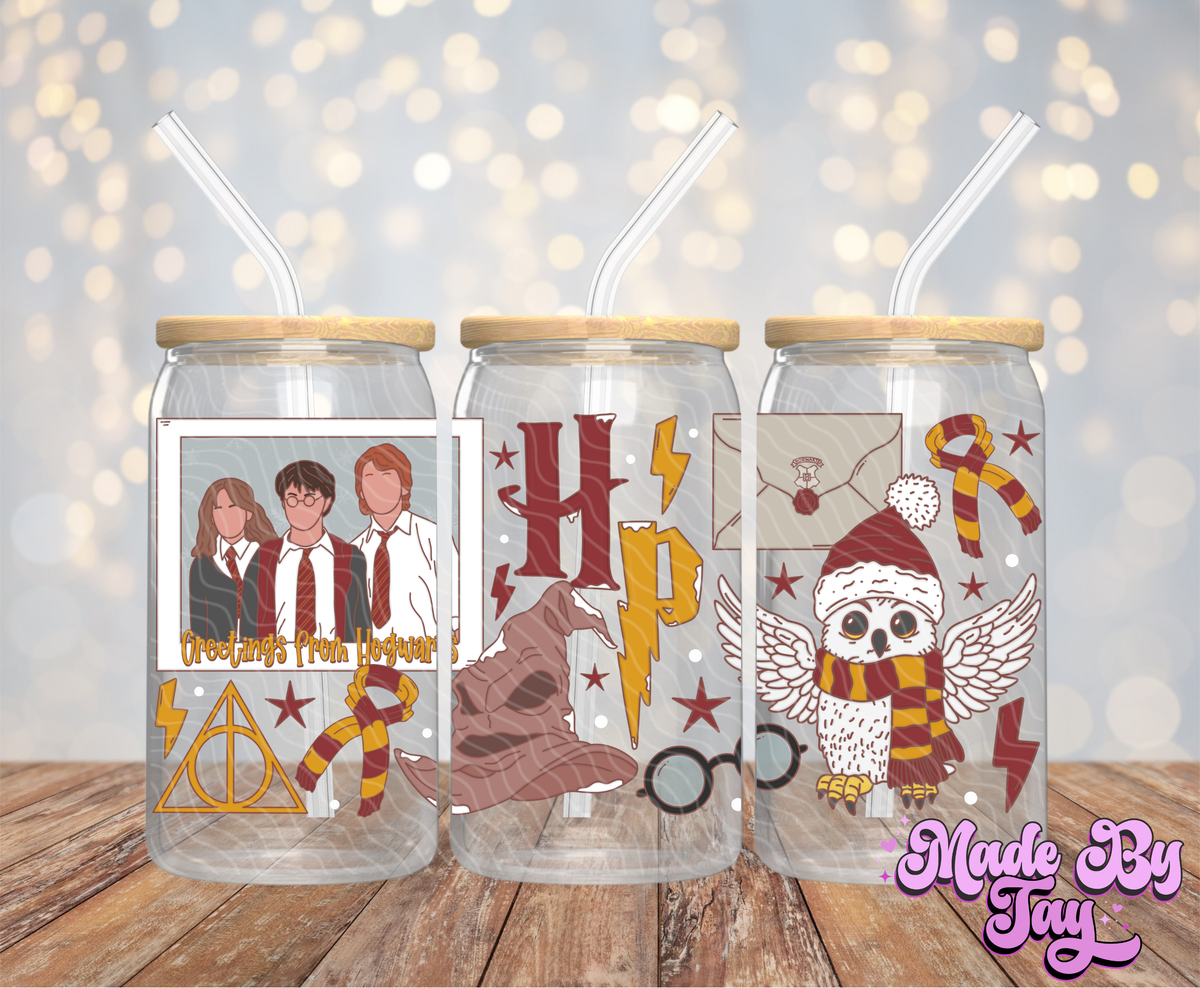 H_rry Christmas - 16OZ UV DTF Wrap
