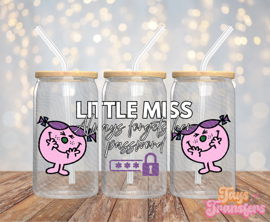 Always Forgets Her Password - 16OZ UV DTF Wrap