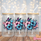 Pink & Blue Hibiscus - 16OZ UV DTF Wrap