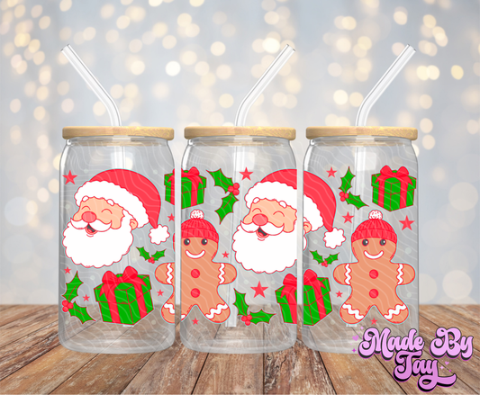 Santa - 16OZ UV DTF Wrap