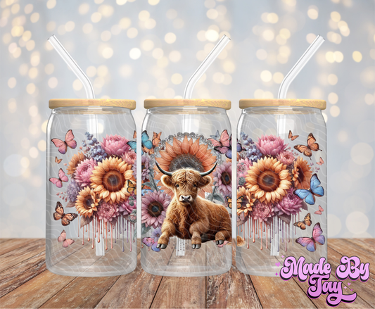 Highland Cow - 16OZ UV DTF Wrap
