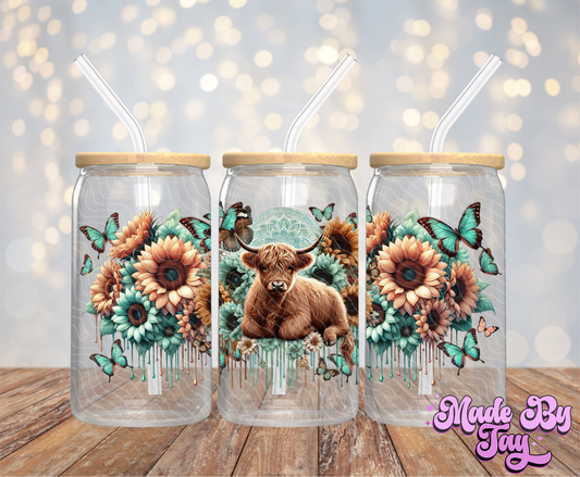 Highland Cow - 16OZ UV DTF Wrap