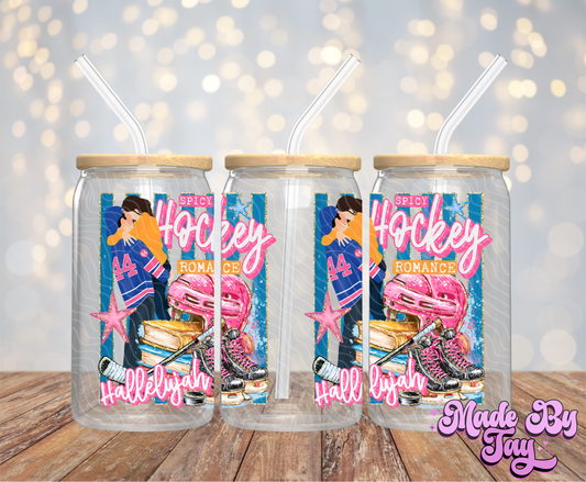Spicy Hockey Romance - 16OZ UV DTF Wrap