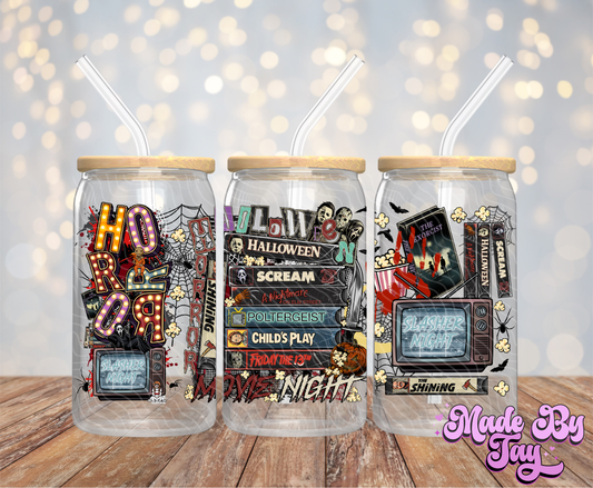 Horror VHS - 16OZ UV DTF Wrap