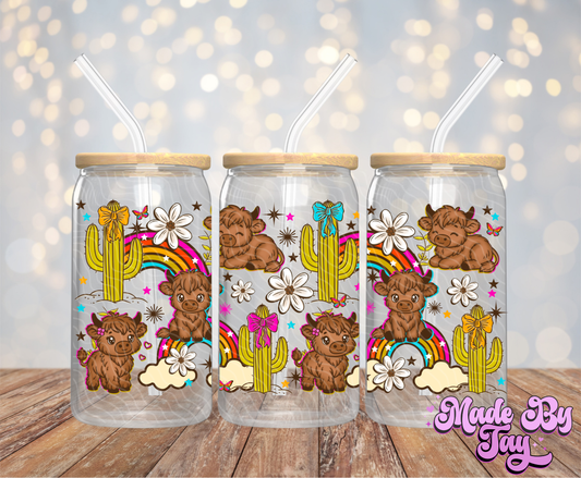 Highland Cow - 16OZ UV DTF Wrap
