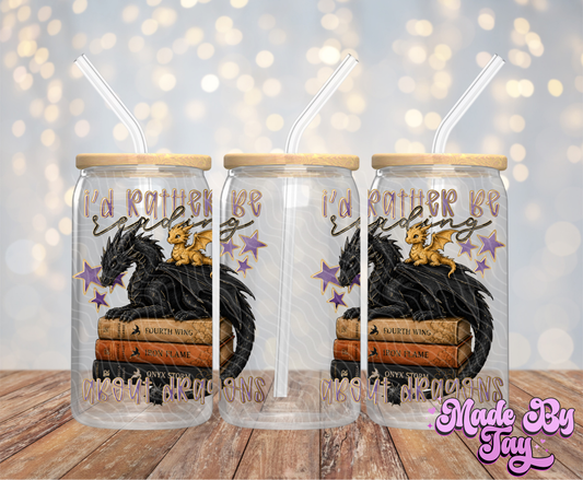 Reading About Dragons - 16OZ UV DTF Wrap