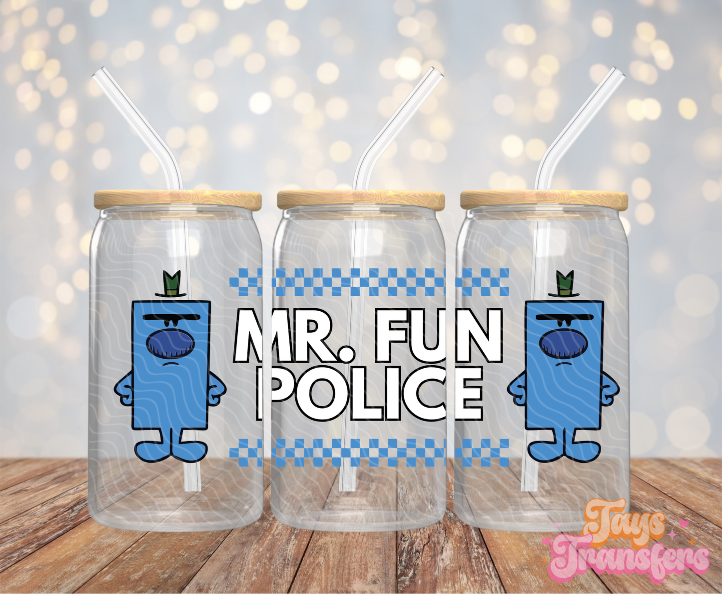 Fun Police - 16OZ UV DTF Wrap