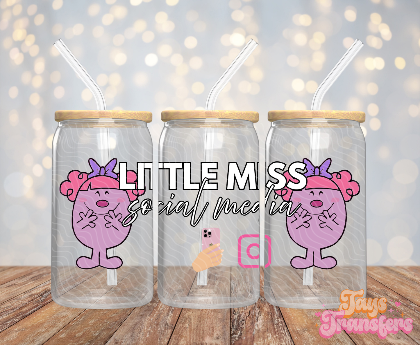 Social Media - 16OZ UV DTF Wrap