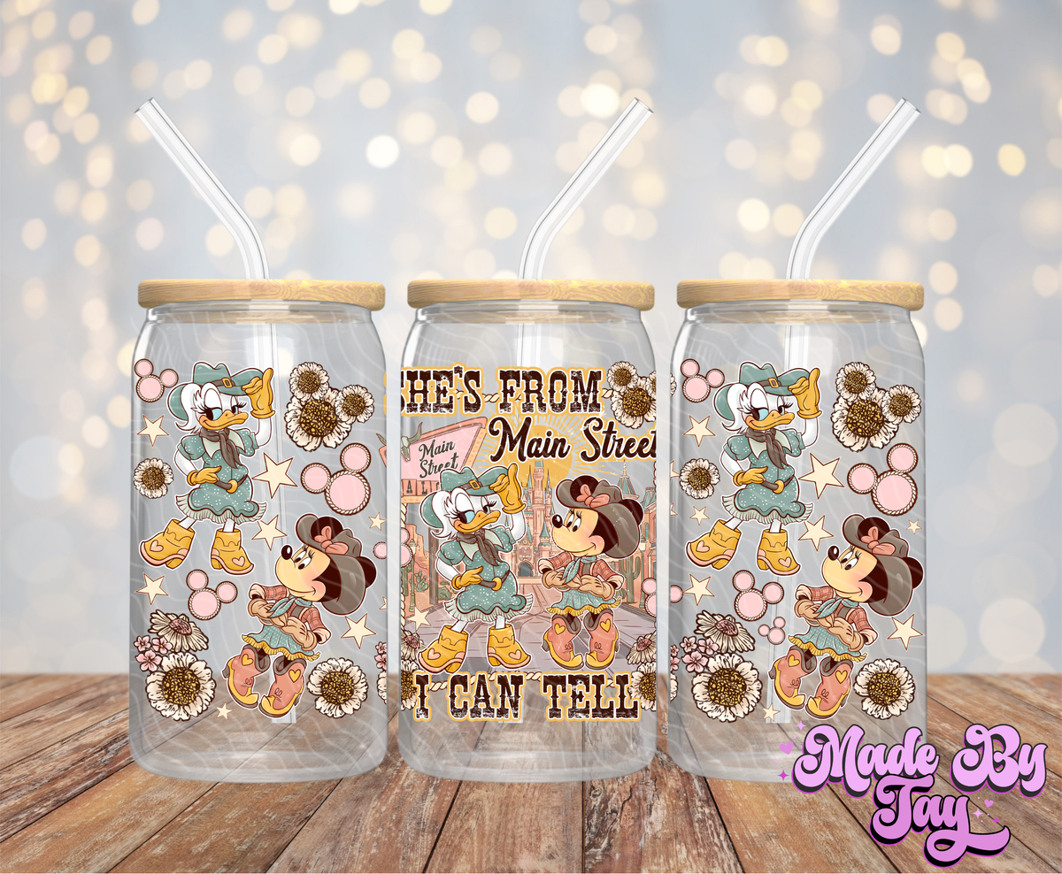 She's From Main Street - 16OZ UV DTF Wrap