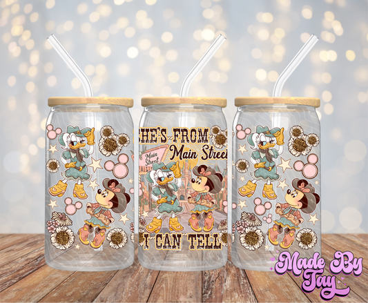 She's From Main Street - 16OZ UV DTF Wrap