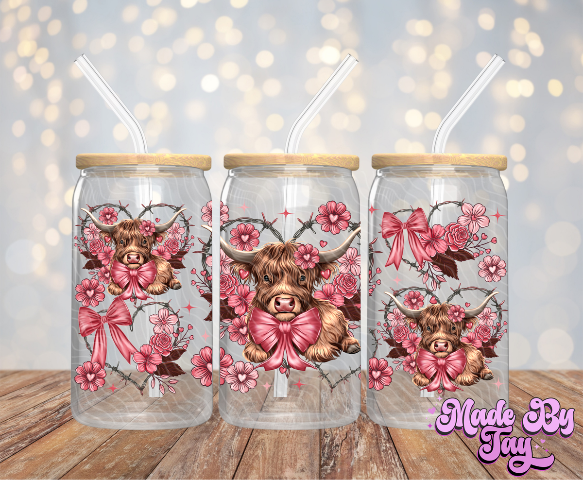 Highland Cow - 16OZ UV DTF Wrap