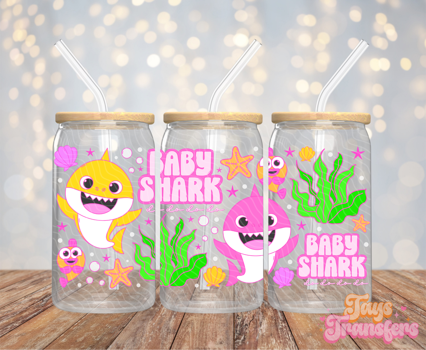 Baby Shark - 16OZ UV DTF Wrap