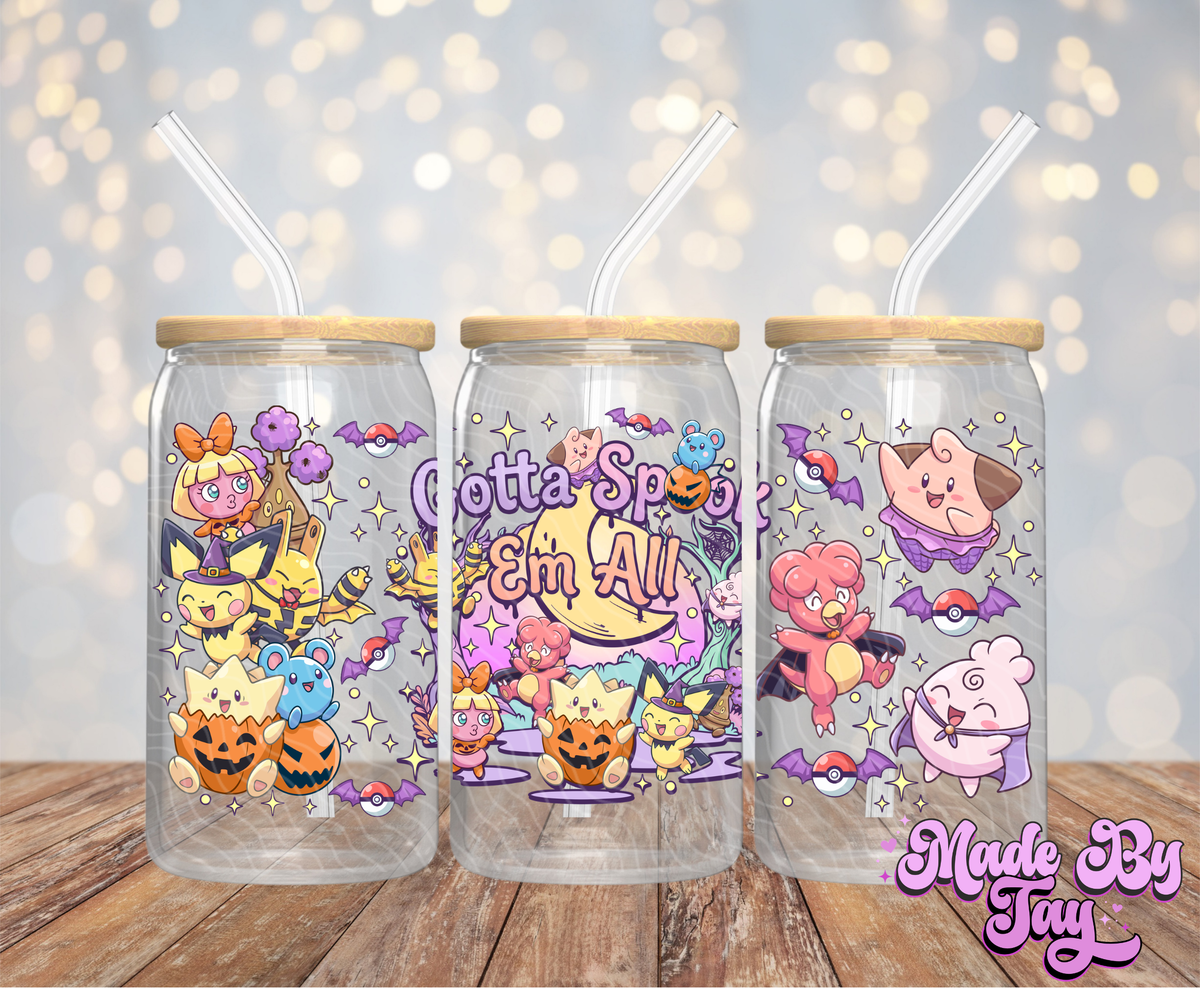 Gotta Spook Em All - 16OZ UV DTF Wrap