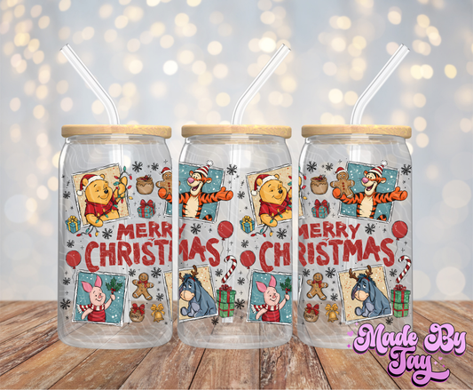 W_nnie Christmas - 16OZ UV DTF Wrap