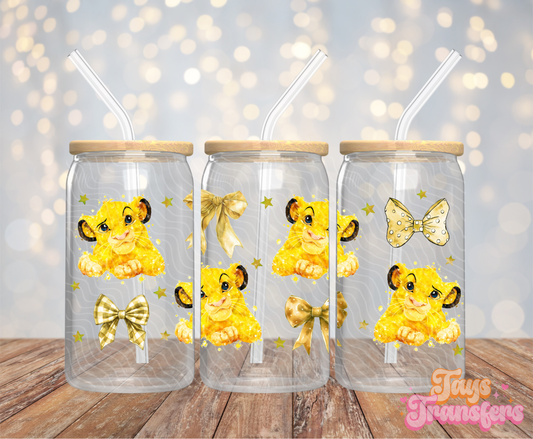 Lion Bows - 16OZ UV DTF Wrap
