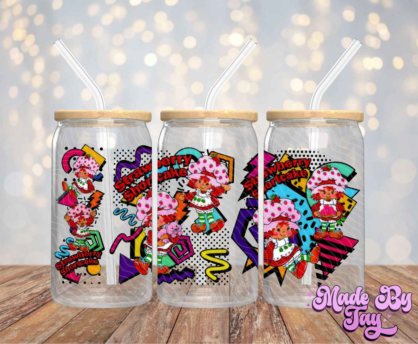 Str_wberry Sh_rtc_ke - 16OZ UV DTF Wrap