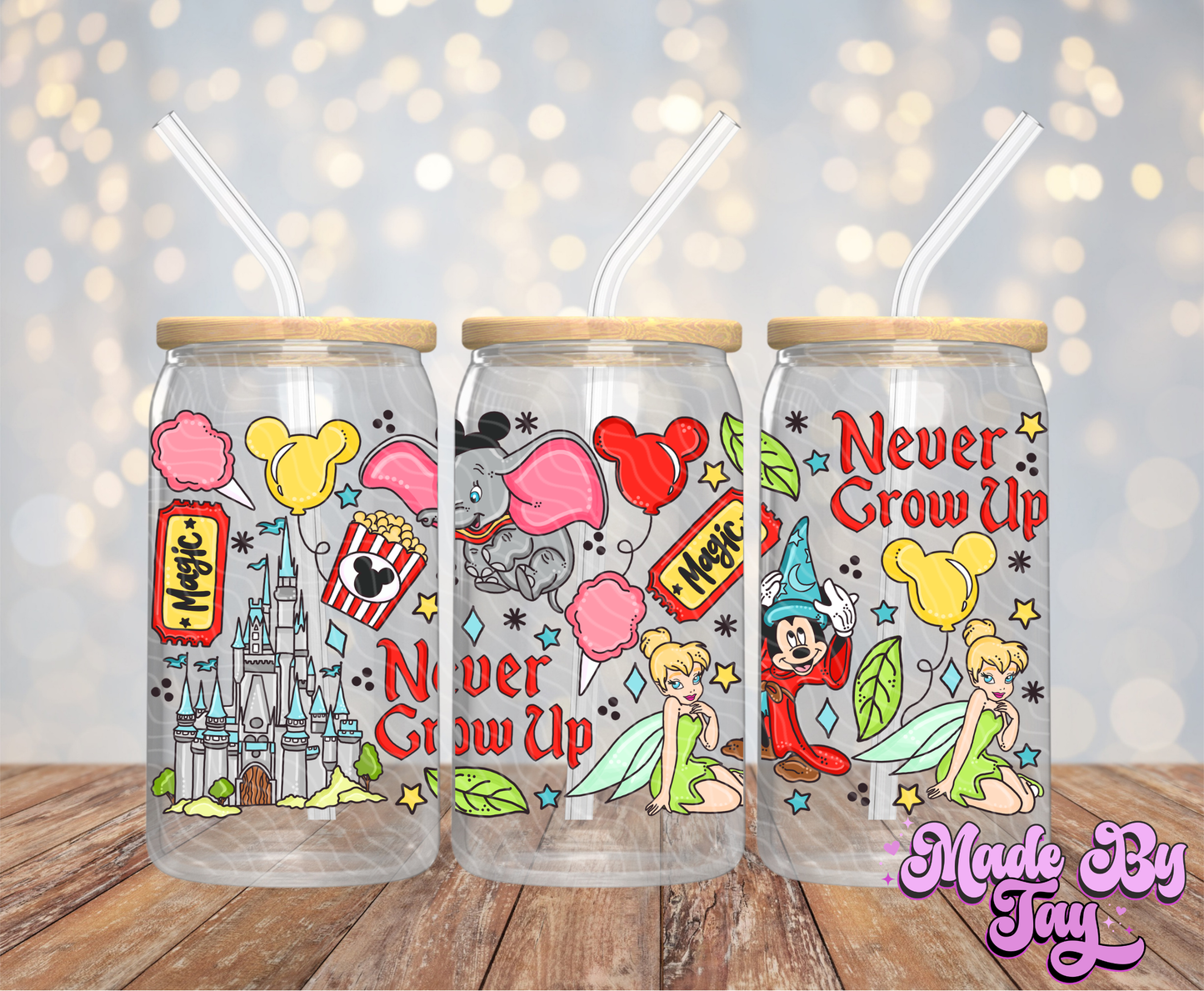 Never Grow Up - 16OZ UV DTF Wrap