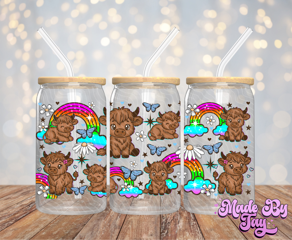Highland Cows - 16OZ UV DTF Wrap