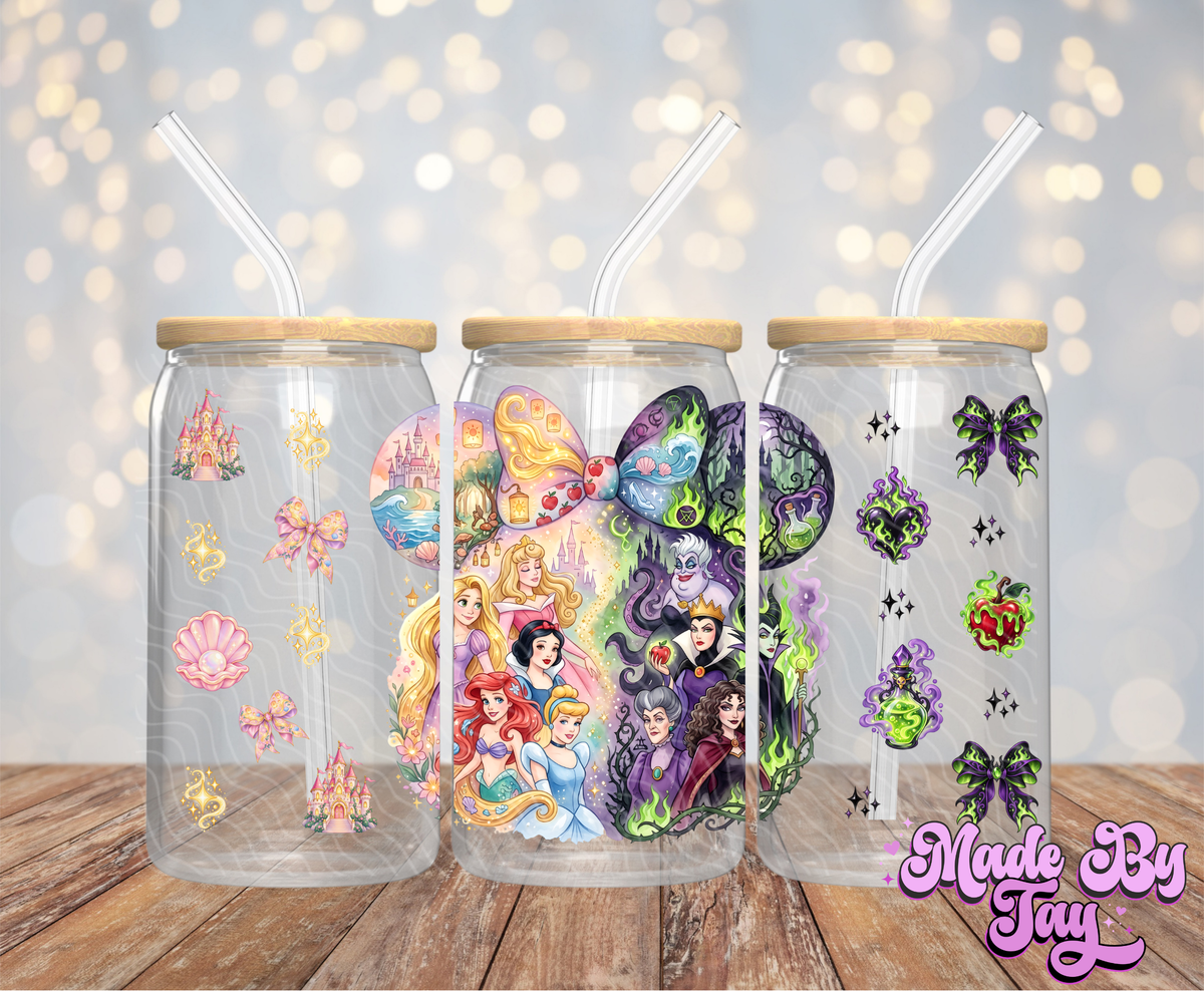 Pr_ncesses & Vill_ins - 16OZ UV DTF Wrap